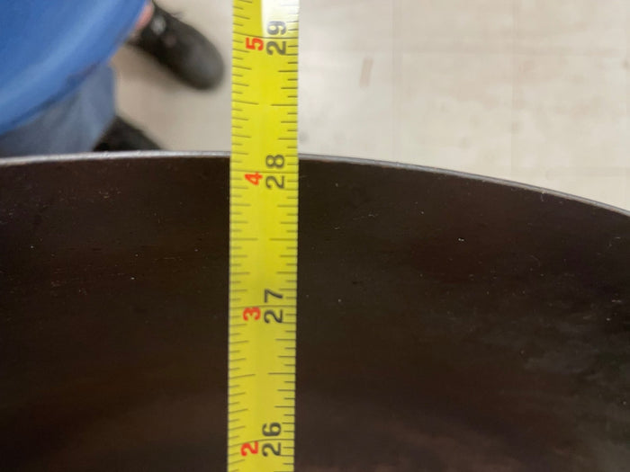 Used 28" X 9" Commercial Carbon Steel Restaurant Wok with Handles. - Falcon Restaurant Supply - 7