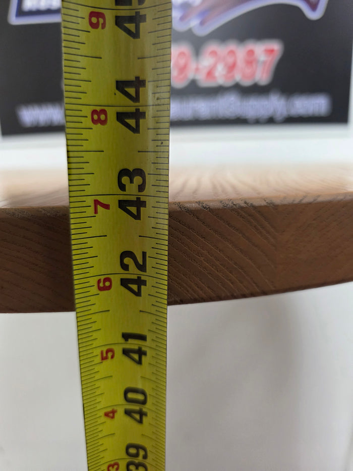 Used 30" Round Wood Bar Height Table with Base - FG9