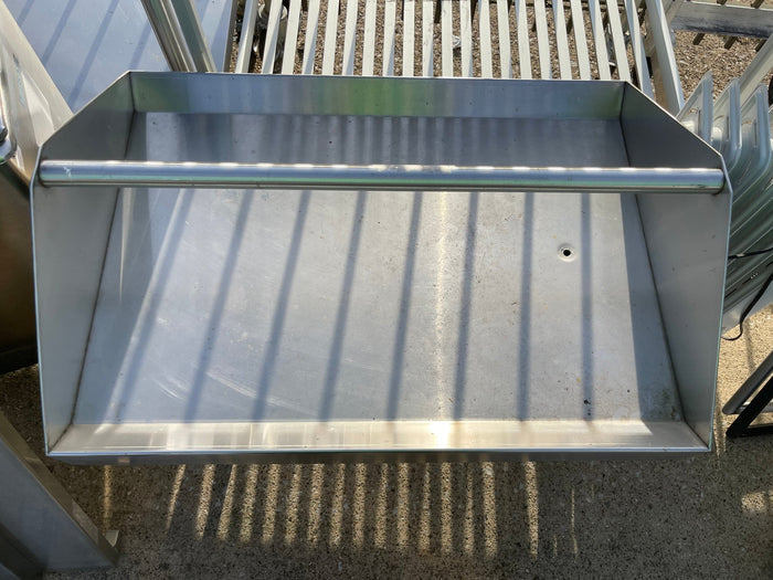 Used 32" Stainless Steel Dish table Sorting Table - SS256 - Falcon Restaurant Supply - 3
