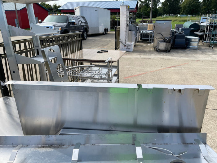 Used 35.75" Stainless Steel Bar Speed Rail Rack - SS260 - Falcon Restaurant Supply - 4