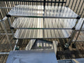 Used 48" Metro Stainless Steel Shelves with Caster Wheels - SS254 - Falcon Restaurant Supply - 1