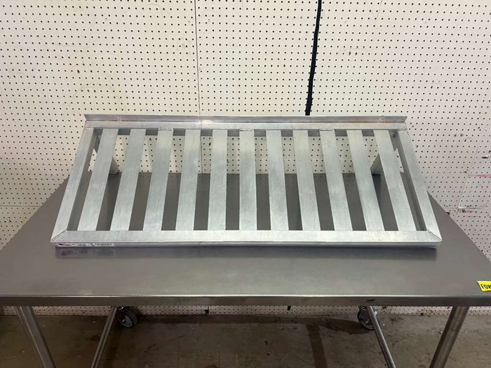 Used 48"x 19.5" Aluminum Wall Shelf - Falcon Restaurant Supply - 1