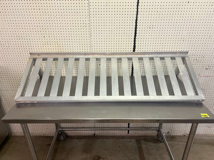 Used 48"x 19.5" Aluminum Wall Shelf - Falcon Restaurant Supply - 2