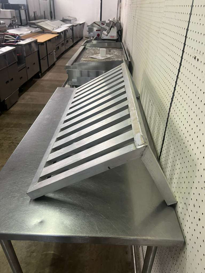 Used 48"x 19.5" Aluminum Wall Shelf - Falcon Restaurant Supply - 4