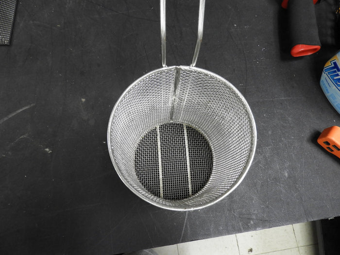Used 5.25"x7.25" Round Stainless Mesh Frying Basket C IP - Falcon Restaurant Supply - 3