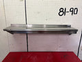 Used 54" X 12" Stainless Steel Shelf with Ticket Rail - Falcon Restaurant Supply - 1