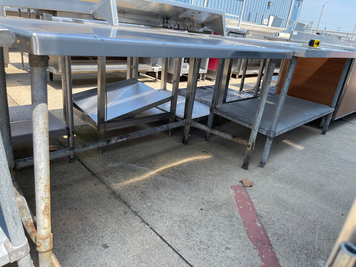 Used 59" Stainless Steel Table = SS241 - Falcon Restaurant Supply - 2