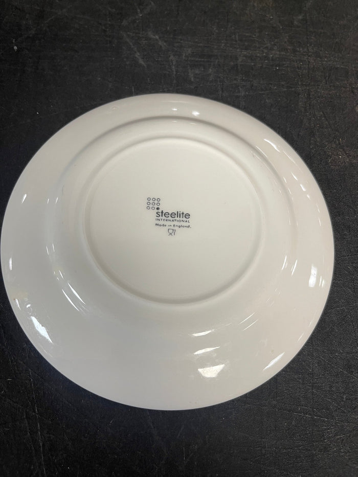 Used 6 - 1/4" Steelite Ambassador Burgundy China Plates Case of 36 - Falcon Restaurant Supply - 2