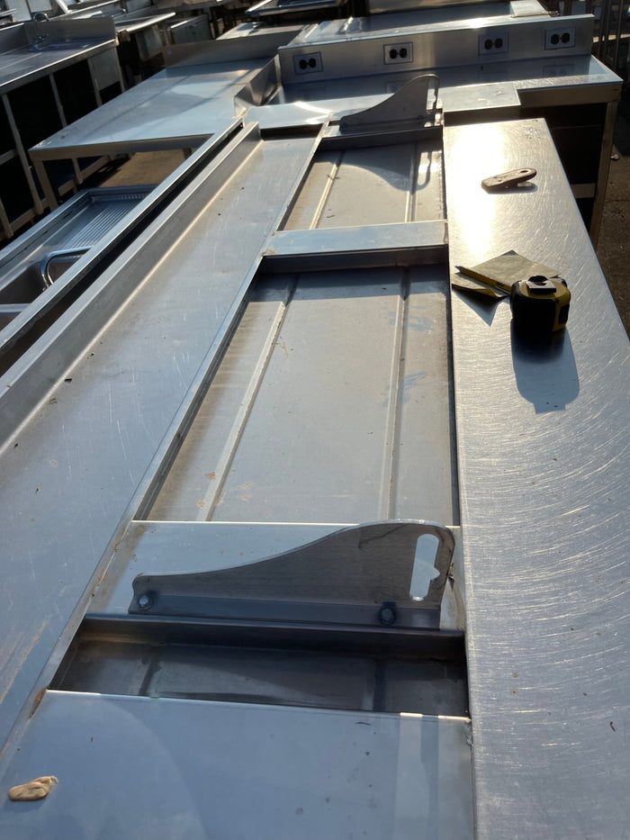 Used 72" Stainless Steel Buffet Food Tray Shelf - SS178 - Falcon Restaurant Supply - 3