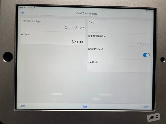 Used 9.7 Inch Apple Ipad Air Tablet POS Terminal and Locking Stand - No Key - Falcon Restaurant Supply - 4