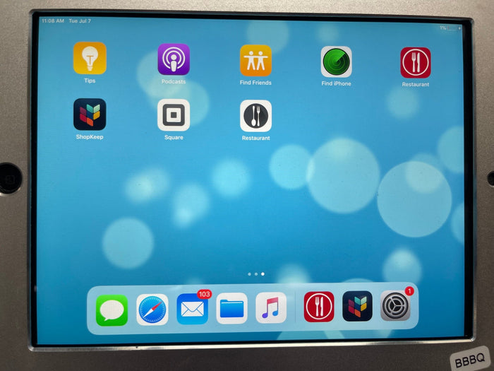 Used 9.7 Inch Apple Ipad Air Tablet POS Terminal and Locking Stand - No Key - Falcon Restaurant Supply - 5