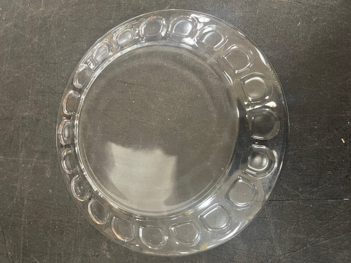 Used Arcoroc 01141 Roc 9 1/8" Clear Dinner Salad Plate Case of 24 - Falcon Restaurant Supply - 2
