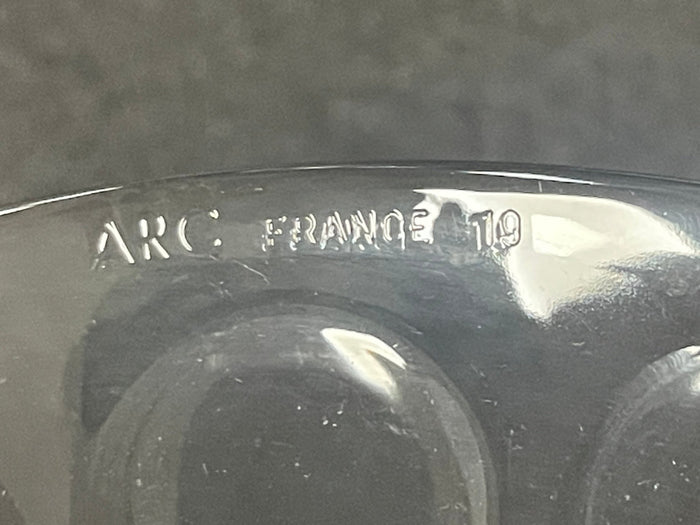 Used Arcoroc 01141 Roc 9 1/8" Clear Dinner Salad Plate Case of 24 - Falcon Restaurant Supply - 3