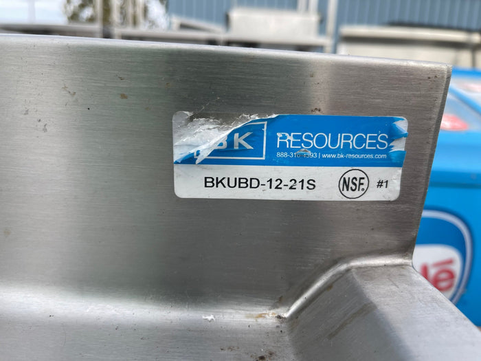 Used BK Resources BKUBD - 12 - 21S Stainless Steel Underbar Drainboard - SS276 - Falcon Restaurant Supply - 5