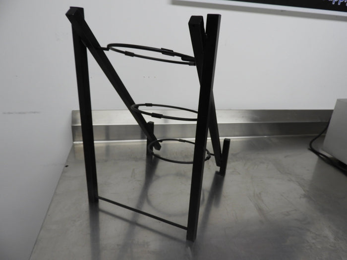 Used Black Three Bowl Countertop Square Tube Tier Display Riser - Falcon Restaurant Supply - 5