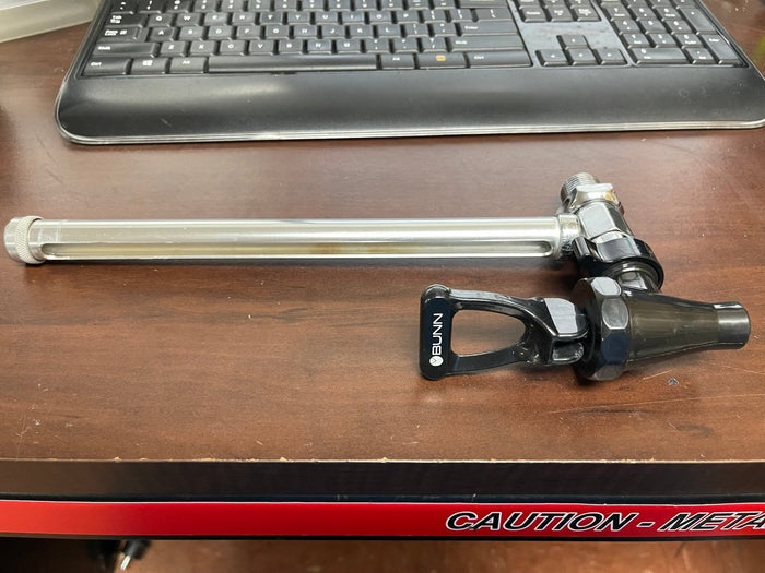 Used Bunn 26688.0004 Chrome Faucet Shank with 10" Sight Gauge for Soft Heat Coffee Servers - Falcon Restaurant Supply - 2