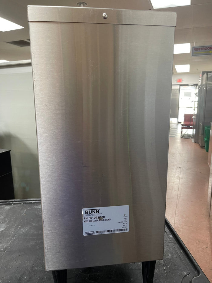 Used Bunn 35100.0000 ICDD - 3 Stainless Iced Coffee Liner Dispenser 3.3 Gallon - Falcon Restaurant Supply - 4