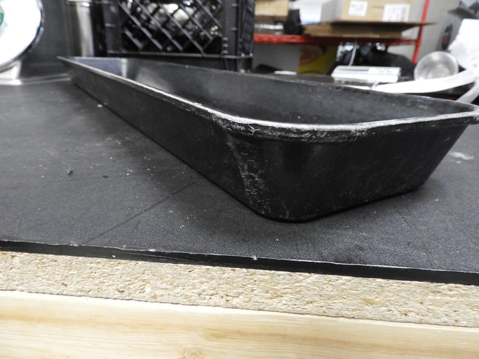 Used Cambro 6302MT142 Black Fiberglass Market Pan 7" x 30" - Falcon Restaurant Supply - 3