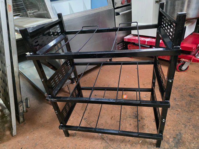 Used Capital Black 3 Tier Can Rack - COZ - Falcon Restaurant Supply - 1