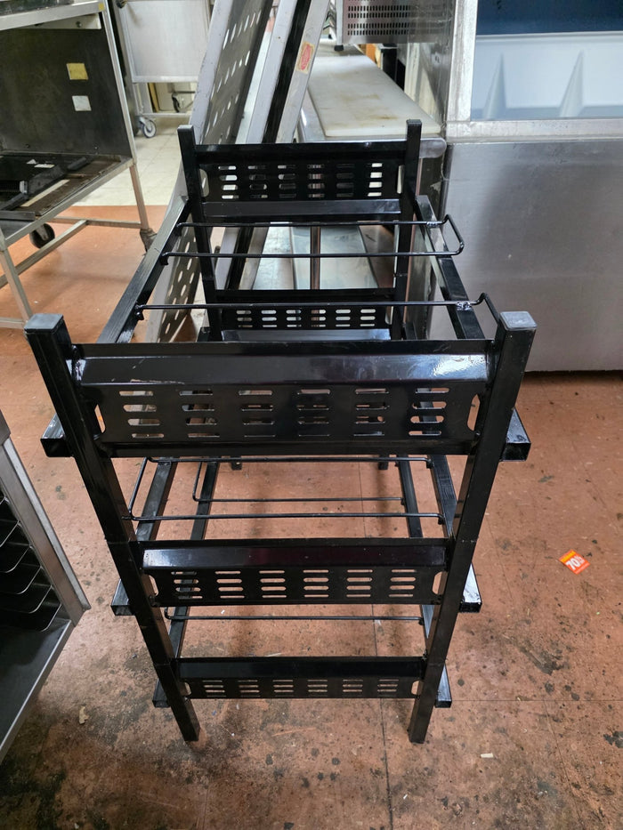 Used Capital Black 3 Tier Can Rack - COZ - Falcon Restaurant Supply - 2