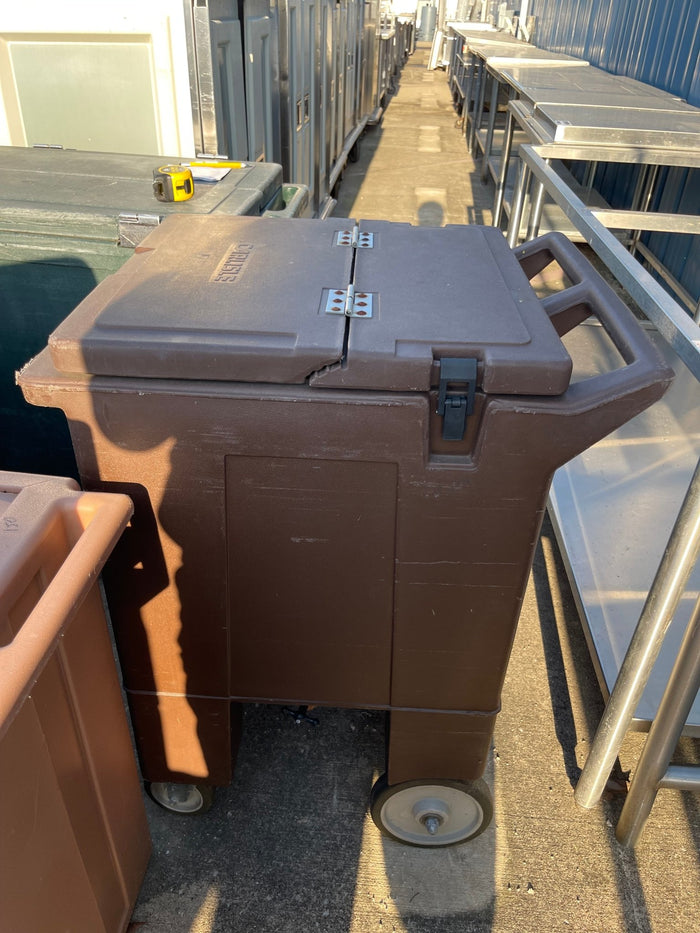 Used Carlisle 125lb Mobile Ice Bin Caddy - SS137 - Falcon Restaurant Supply - 2