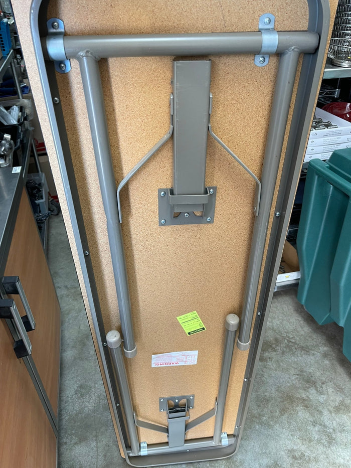 Used Commercial Wood - Laminate Folding Table, Rectangular, 60" x 18" x 29" - Falcon Restaurant Supply - 4