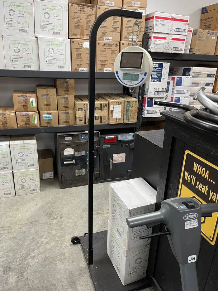 Used Detecto SCS30 Digital Solar Hanging Scale 30lb Capacity with Stand - Falcon Restaurant Supply - 1