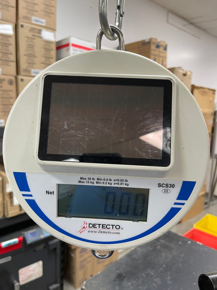 Used Detecto SCS30 Digital Solar Hanging Scale 30lb Capacity with Stand - Falcon Restaurant Supply - 3