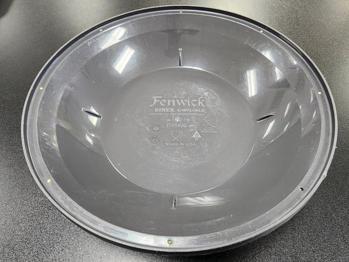 Used DX540044 - Fenwick Insulated Plate Dome 10" D - Graphite Grey - Falcon Restaurant Supply - 1