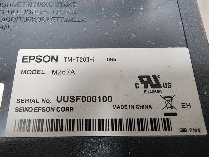 Used EPSON TM - T20II - i M267A Printer works with Toast POS - Falcon Restaurant Supply - 3