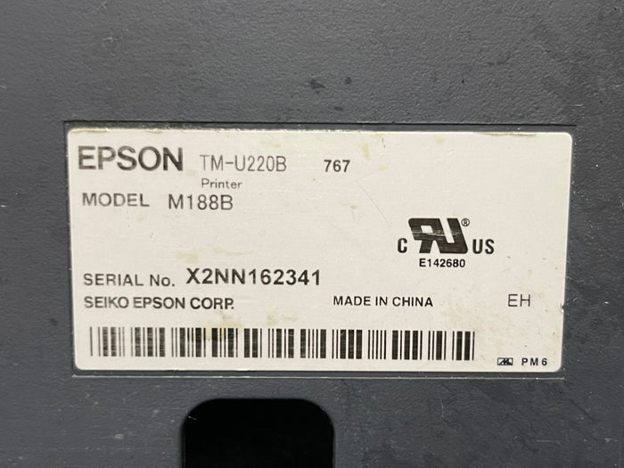 Used Epson TM - U220B M188B Thermal Retail POS Receipt Printer - Falcon Restaurant Supply - 3