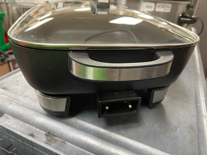 Used Farberware Royalty 7 Quart XL Nonstick Electric Black Skillet - Shir - Falcon Restaurant Supply - 6