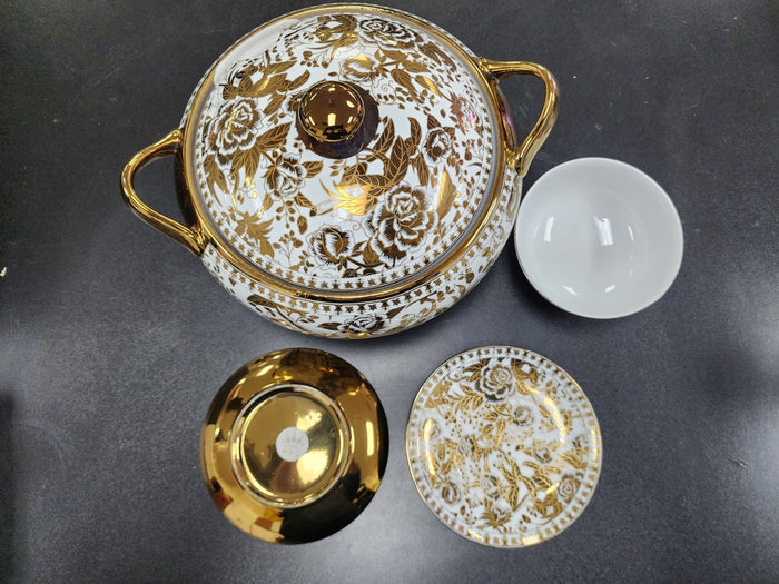 Used Fine Porcelain set gold plated C IP - Falcon Restaurant Supply - 2