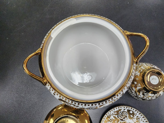 Used Fine Porcelain set gold plated C IP - Falcon Restaurant Supply - 7