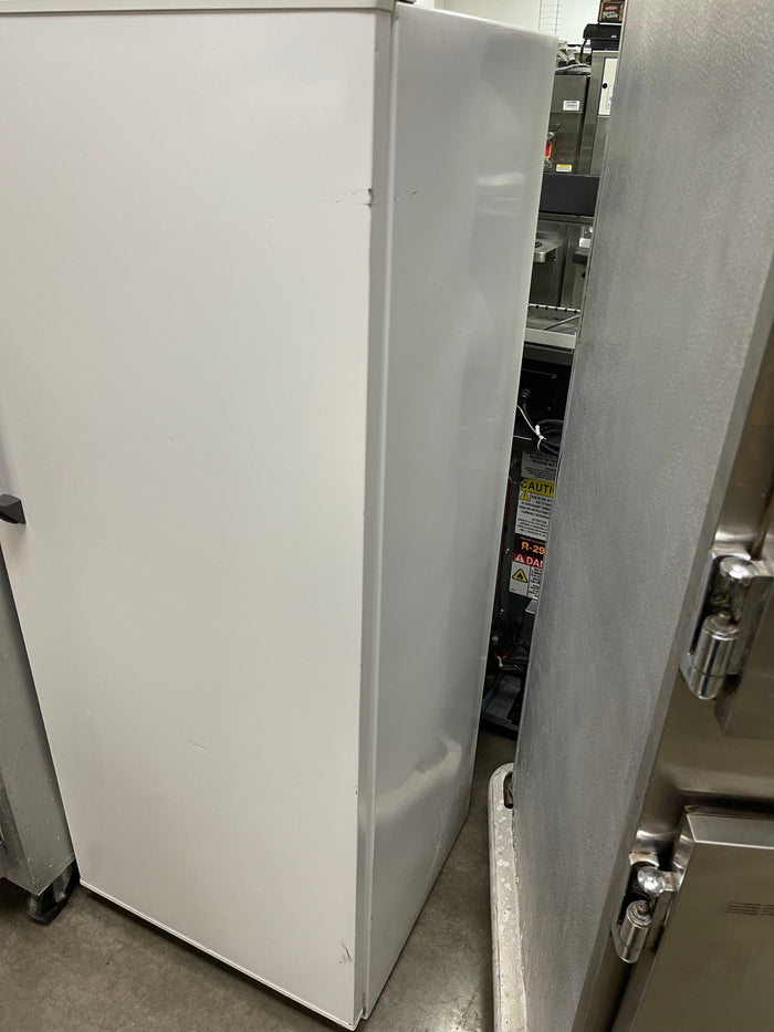 Used GE Single Door White Refrigerator with Freezer 120V - Falcon Restaurant Supply - 8
