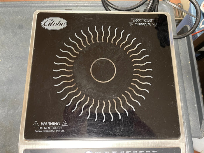Used Globe IR1800 Ceramic Countertop Induction Range 120V 1800W - JS - Falcon Restaurant Supply - 3
