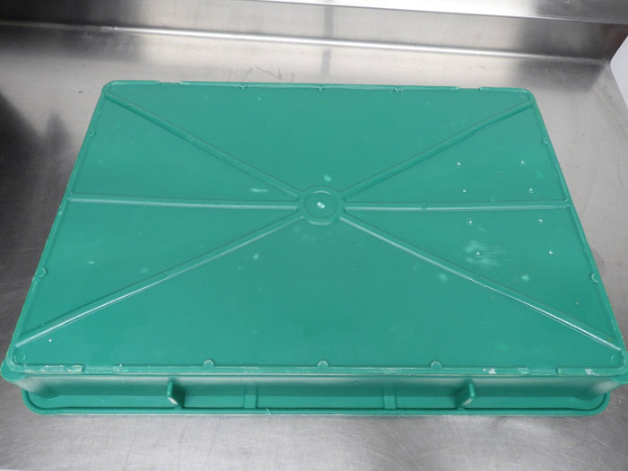 Used Green DoughMate CPT - 7D Commercial Plastic Dough Tray 26"Lx18"Wx3"H - Falcon Restaurant Supply - 5