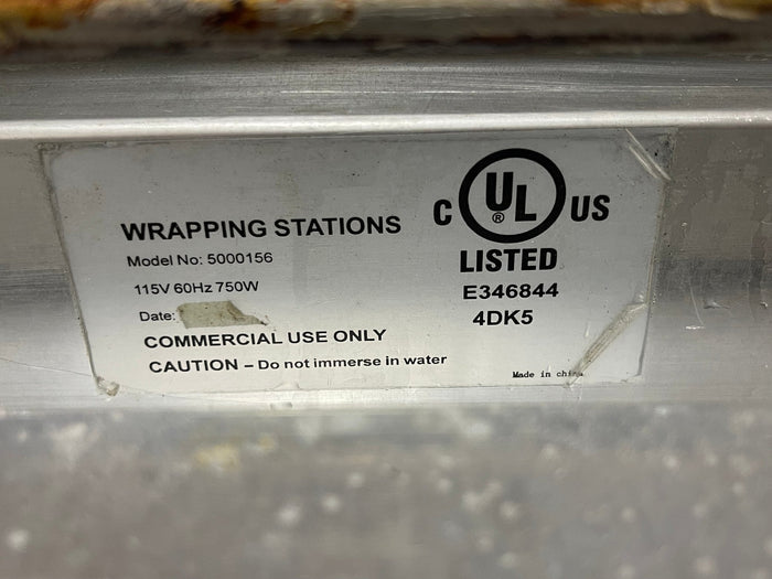 Used Heat Seal Food Wrapper 18" Width Single Roll 6X15 Hotplate 120V - Falcon Restaurant Supply - 2