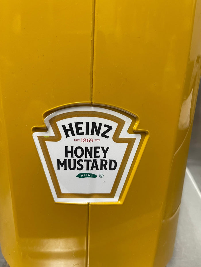 Used Heinz 1.5 Gallon Honey Mustard Replacement Housing Tub - Falcon Restaurant Supply - 3