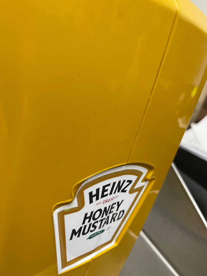 Used Heinz 1.5 Gallon Honey Mustard Replacement Housing Tub - Falcon Restaurant Supply - 4