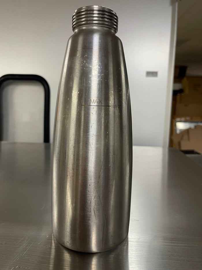 Used isi Whipped Cream Dispenser 1L Replacement Stainless Bottle - Falcon Restaurant Supply - 1