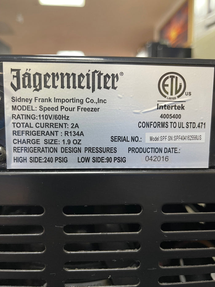 Used Jagermeister Speed Pour Shot Freezer 2 Bottle Commercial Bar 120V - Shir - Falcon Restaurant Supply - 7