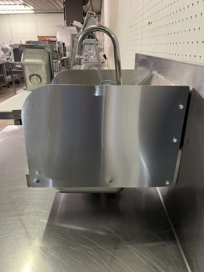 Used John Boos PBHS - W - 0909 Stainless Steel Hand Sink with Faucet - Falcon Restaurant Supply - 3