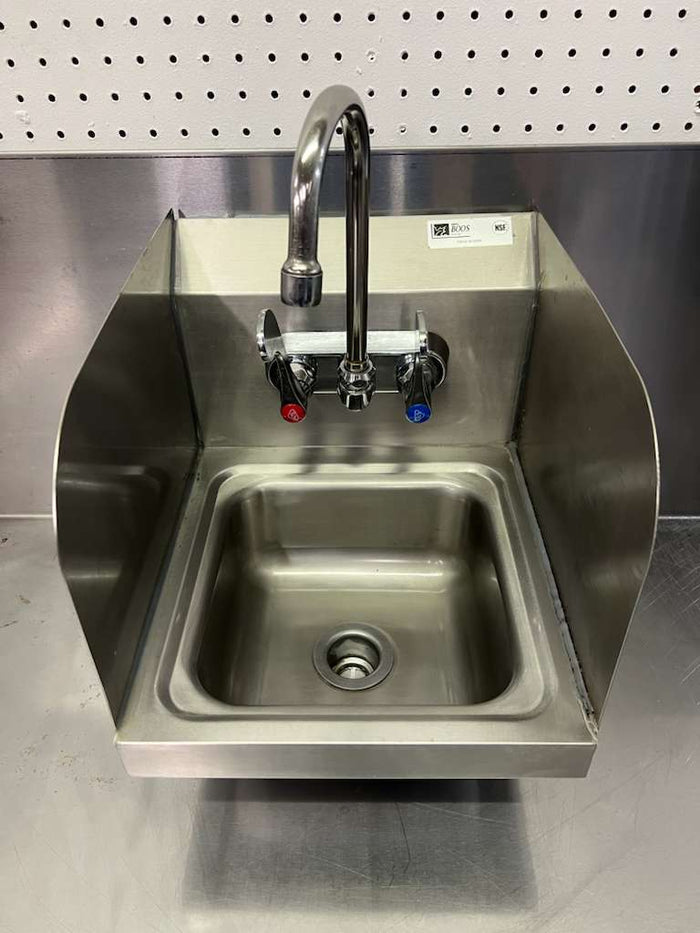 Used John Boos PBHS - W - 0909 Stainless Steel Hand Sink with Faucet - Falcon Restaurant Supply - 4