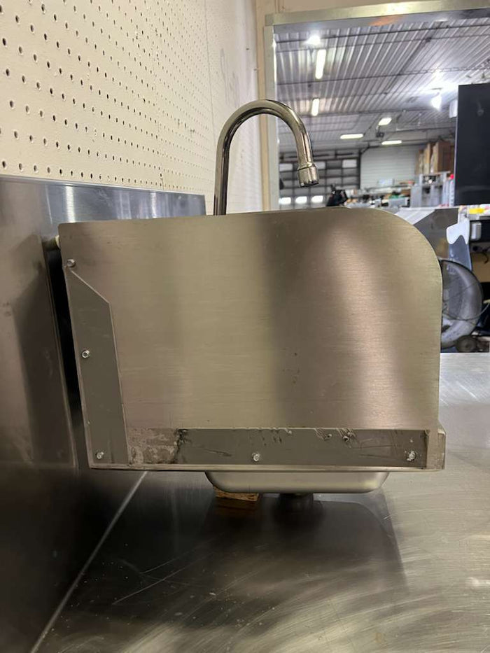 Used John Boos PBHS - W - 0909 Stainless Steel Hand Sink with Faucet - Falcon Restaurant Supply - 5