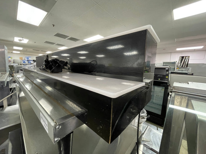 Used LED Baseline 44" 2 Tier LED Lighted Liquor Display Bar Shelf 120V Black - Falcon Restaurant Supply - 3