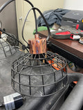 Used Luminex Track Wire Cage Pendant Light 120V 9" - Falcon Restaurant Supply - 1