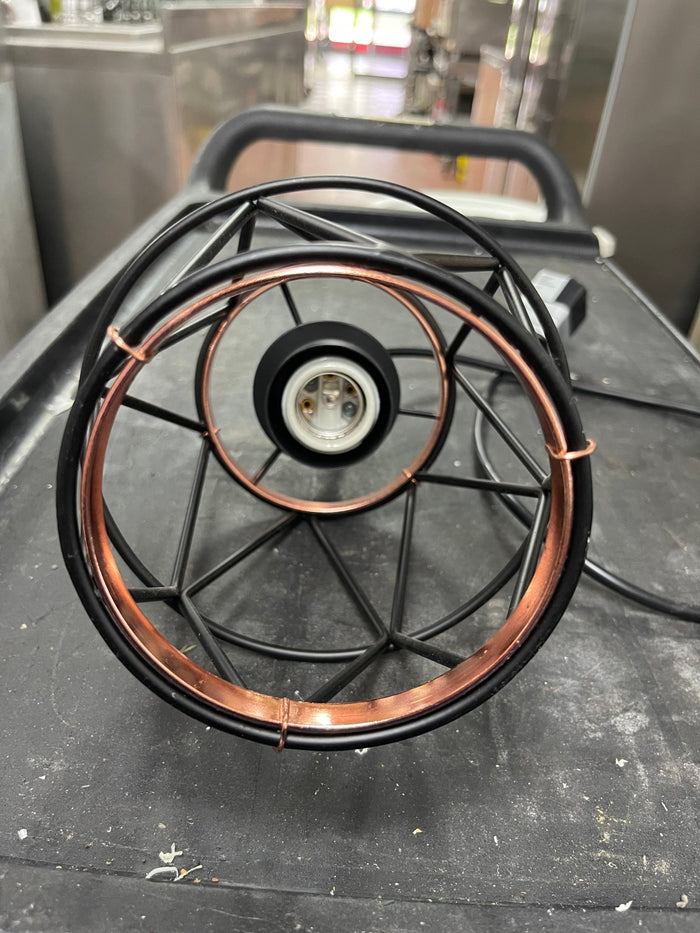 Used Luminex Track Wire Cage Pendant Light 120V - Falcon Restaurant Supply - 2