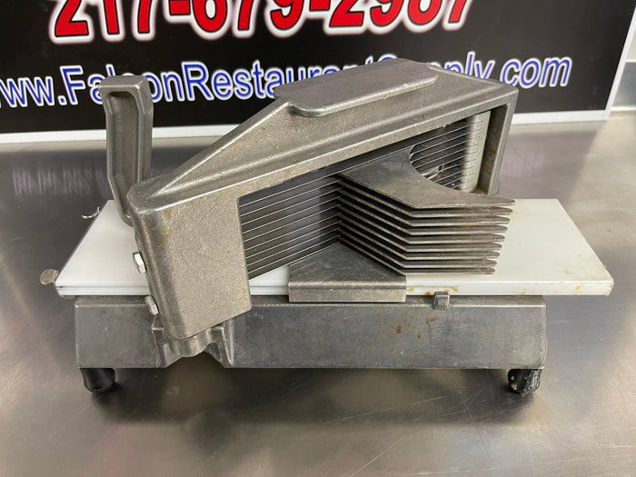Used Nemco 55600 - 2 Commercial Easy Tomato Slicer 1/4" Slices New Blades - Falcon Restaurant Supply - 4