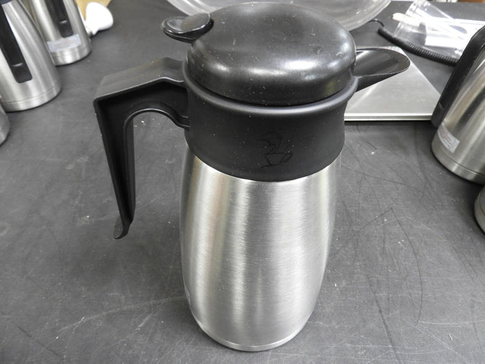Used Newco 109357 1.6L Tall SS Lined Vaculator Thermal Carafe Server - Falcon Restaurant Supply - 1
